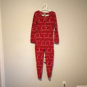 Peanuts Red Christmas Pajama Set